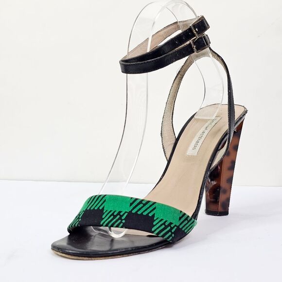 Diane Von Furstenberg Mixed Pattern Vera Too Heels - Picture 9 of 15